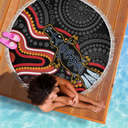 Indigenous Platypus Australia Beach Blanket Australian Aboriginal Art Proud