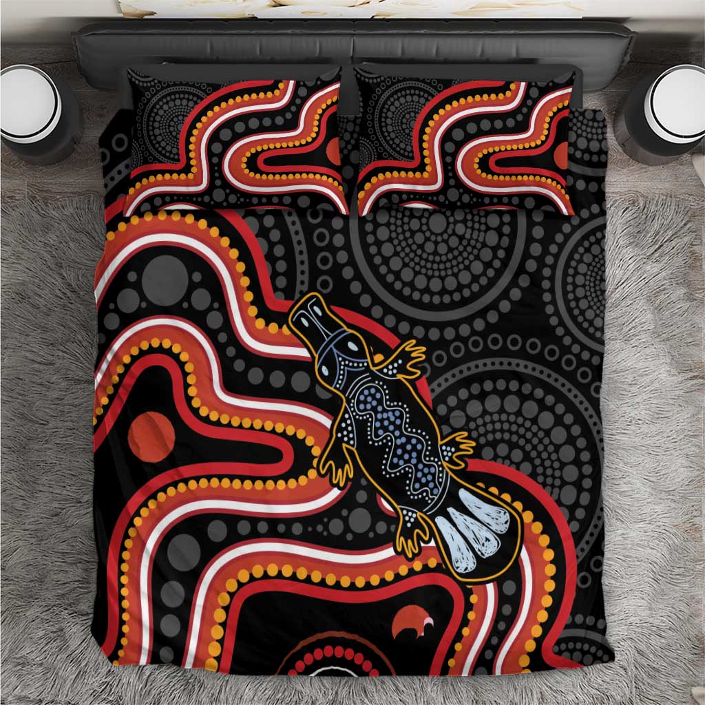 Indigenous Platypus Australia Bedding Set Australian Aboriginal Art Proud