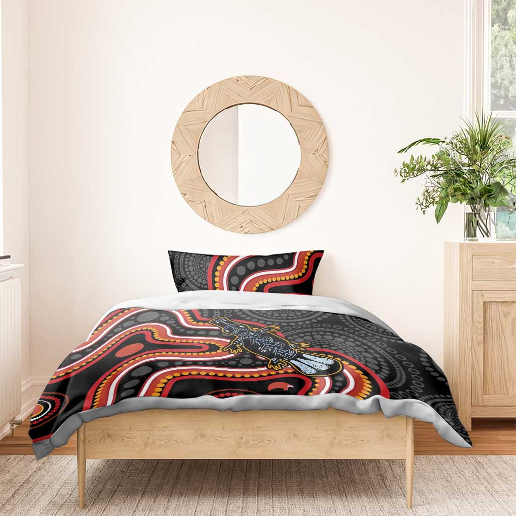 Indigenous Platypus Australia Bedding Set Australian Aboriginal Art Proud