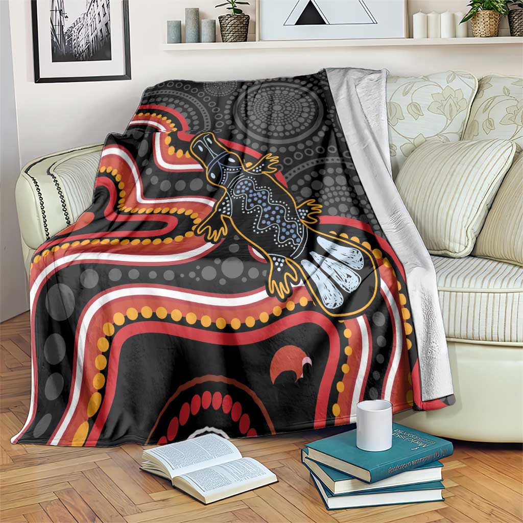 Indigenous Platypus Australia Blanket Australian Aboriginal Art Proud