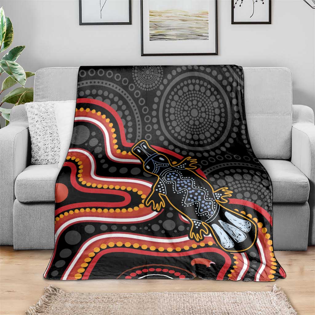 Indigenous Platypus Australia Blanket Australian Aboriginal Art Proud