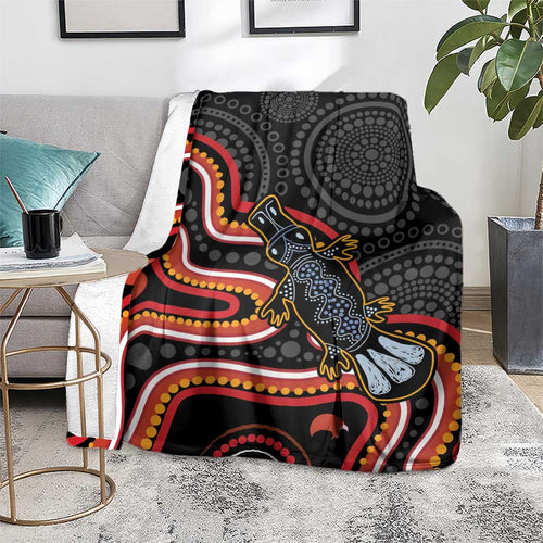 Indigenous Platypus Australia Blanket Australian Aboriginal Art Proud