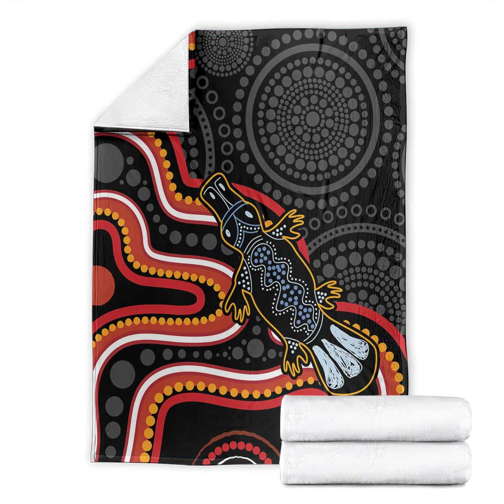 Indigenous Platypus Australia Blanket Australian Aboriginal Art Proud