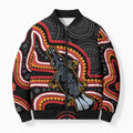 Indigenous Platypus Australia Bomber Puffer Jacket Australian Aboriginal Art Proud