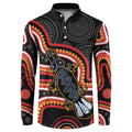 Indigenous Platypus Australia Button Sweatshirt Australian Aboriginal Art Proud