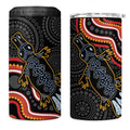 Indigenous Platypus Australia 4 in 1 Can Cooler Tumbler Australian Aboriginal Art Proud
