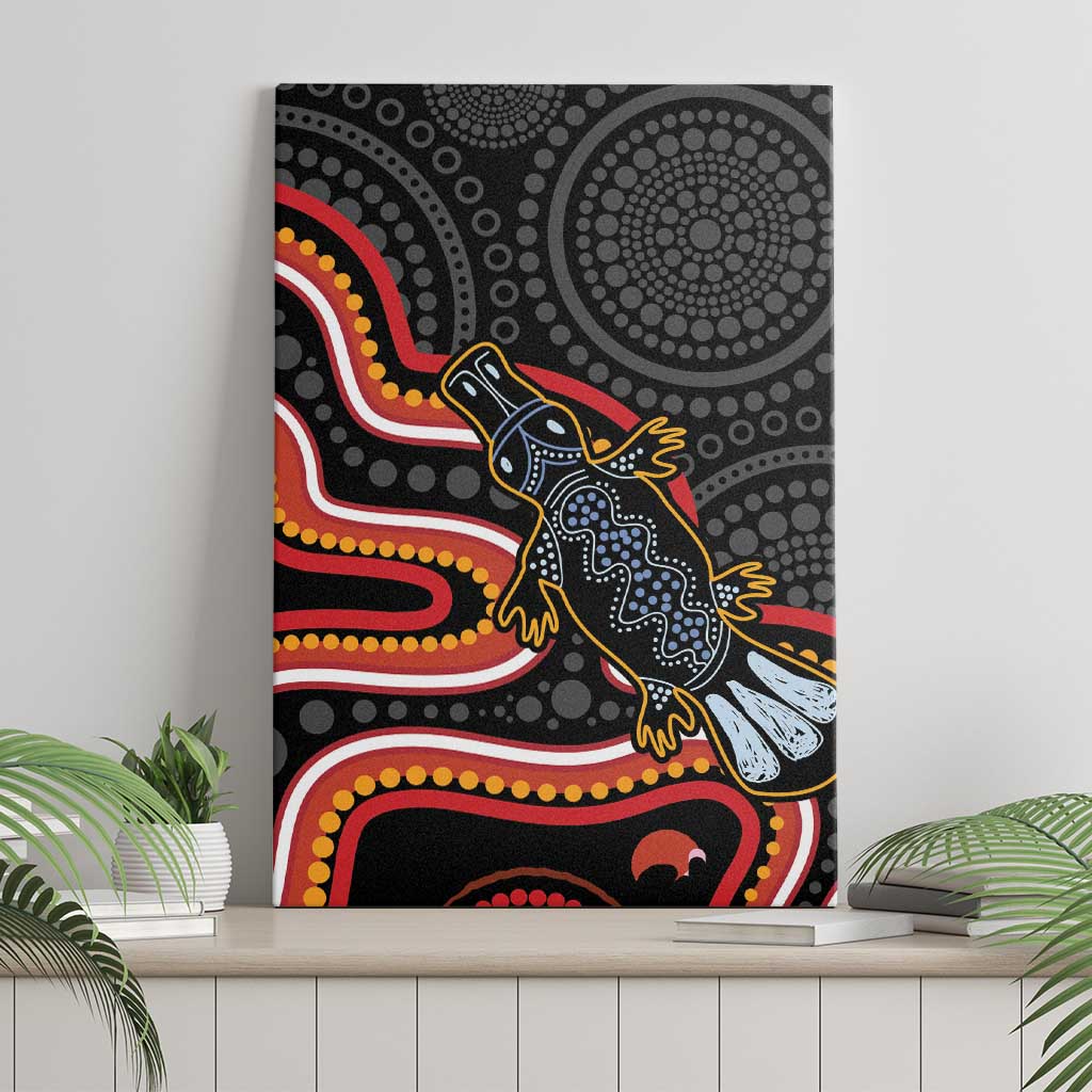 Indigenous Platypus Australia Canvas Wall Art Australian Aboriginal Art Proud