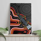 Indigenous Platypus Australia Canvas Wall Art Australian Aboriginal Art Proud