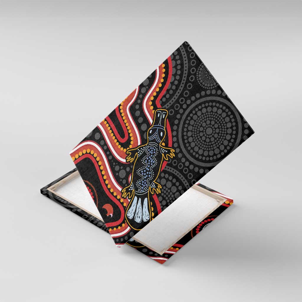 Indigenous Platypus Australia Canvas Wall Art Australian Aboriginal Art Proud