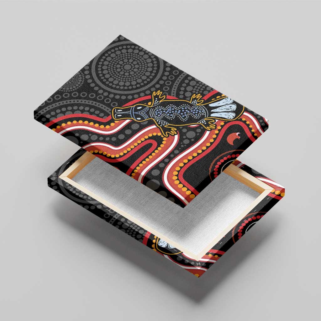 Indigenous Platypus Australia Canvas Wall Art Australian Aboriginal Art Proud