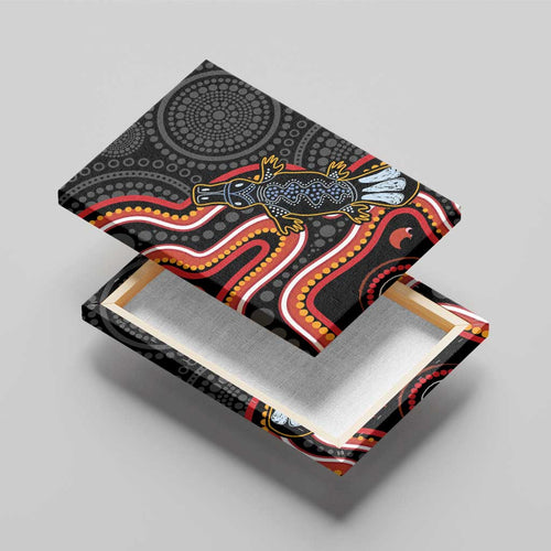 Indigenous Platypus Australia Canvas Wall Art Australian Aboriginal Art Proud