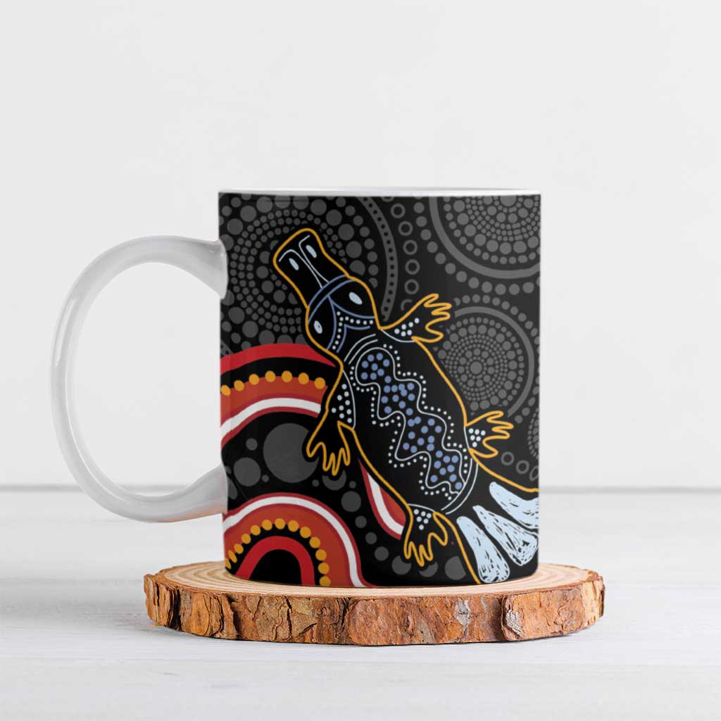 Indigenous Platypus Australia Ceramic Mug Australian Aboriginal Art Proud