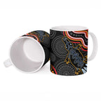 Indigenous Platypus Australia Ceramic Mug Australian Aboriginal Art Proud