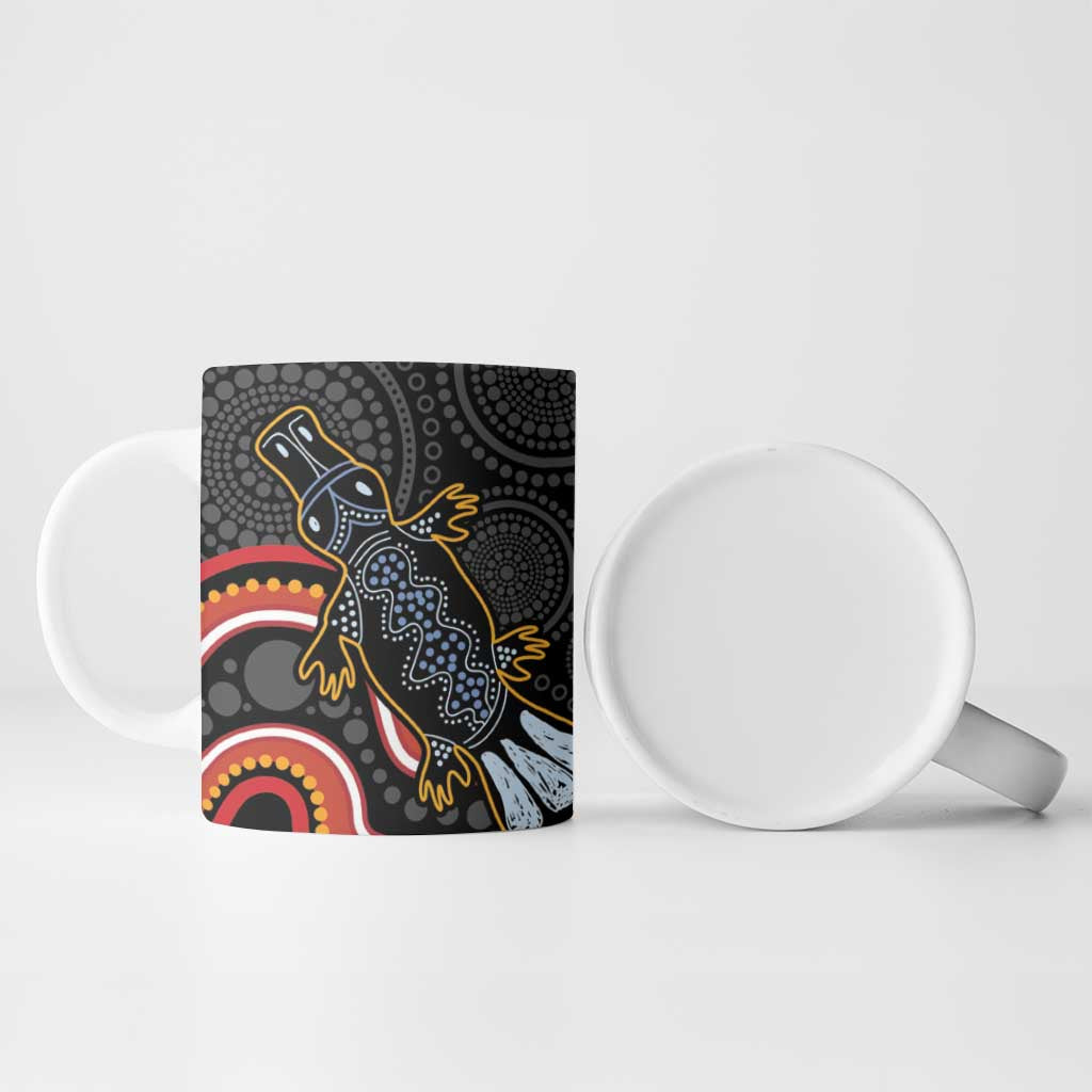 Indigenous Platypus Australia Ceramic Mug Australian Aboriginal Art Proud