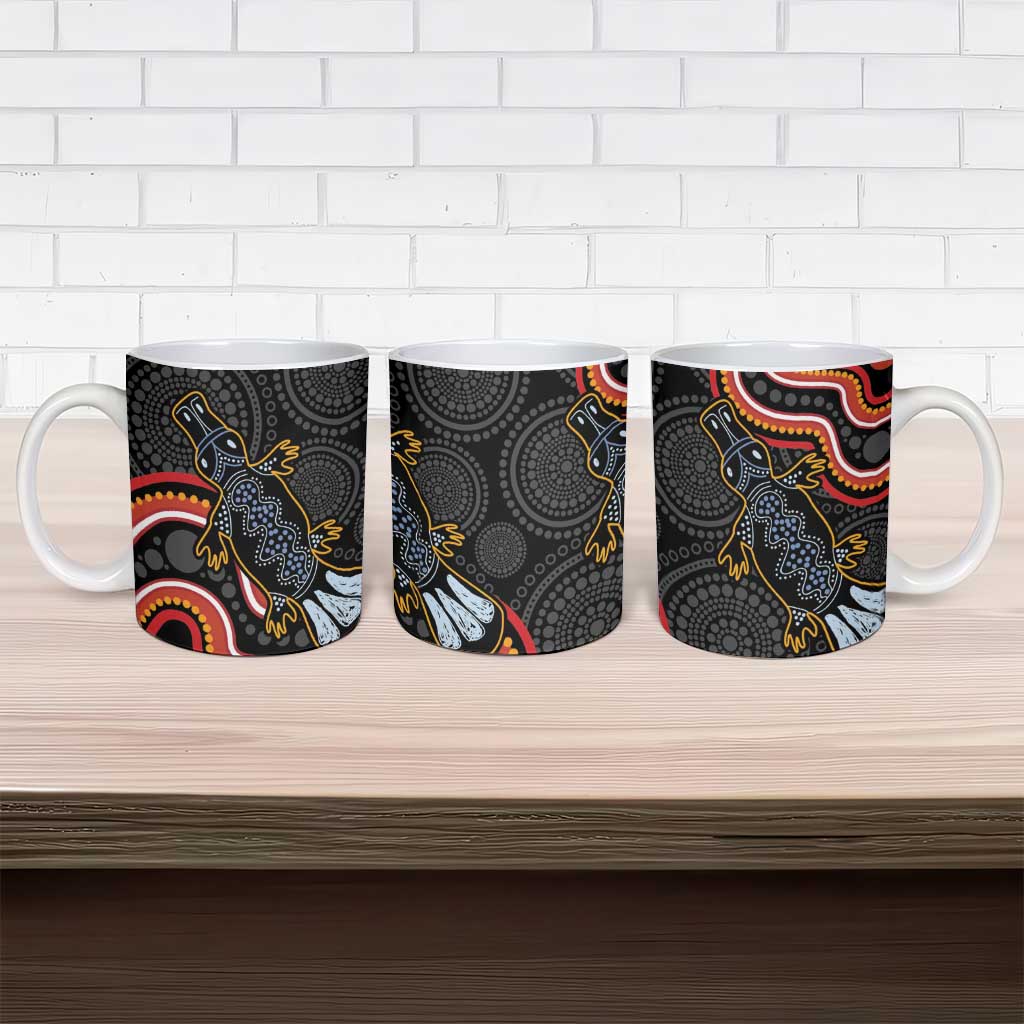 Indigenous Platypus Australia Ceramic Mug Australian Aboriginal Art Proud