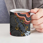 Indigenous Platypus Australia Ceramic Mug Australian Aboriginal Art Proud