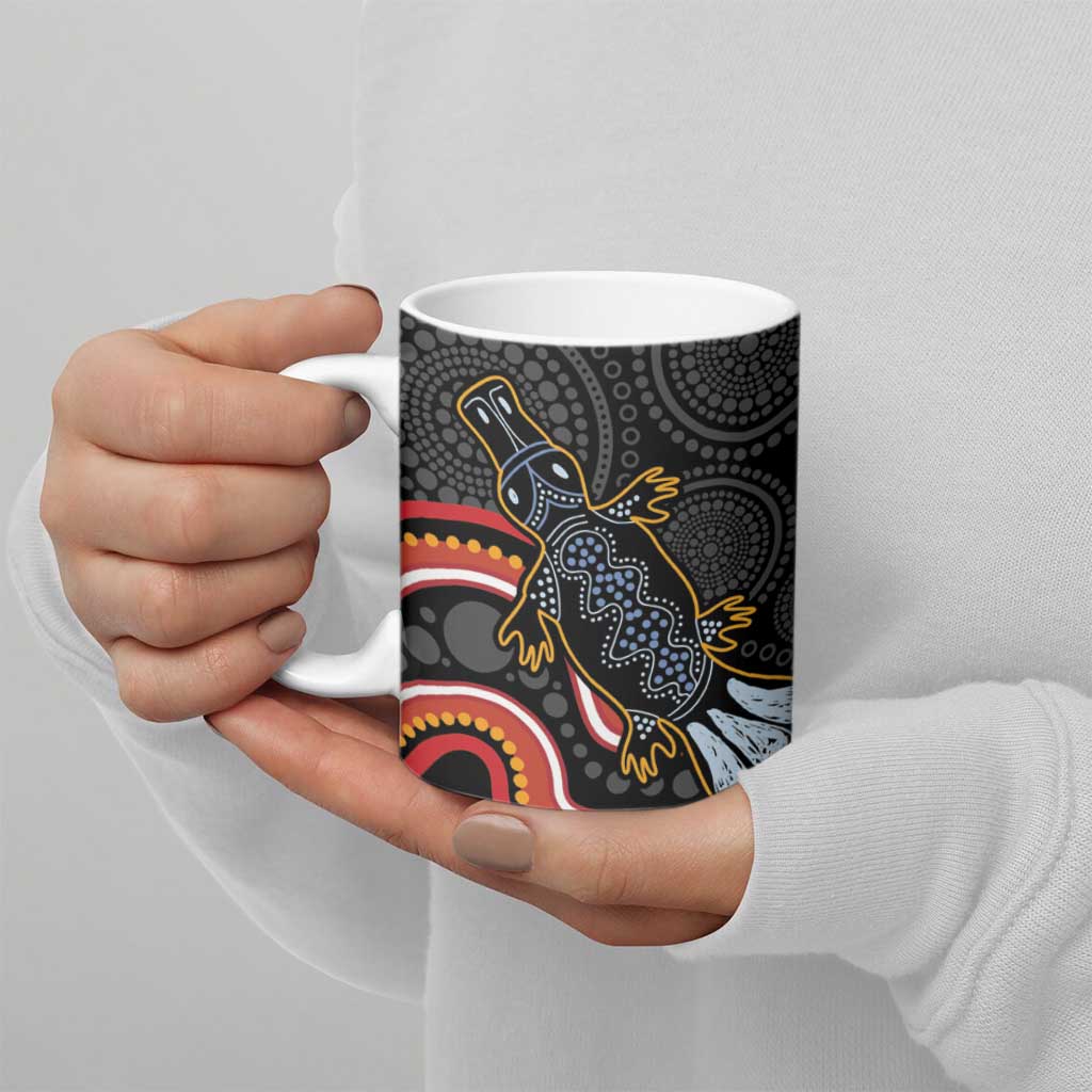 Indigenous Platypus Australia Ceramic Mug Australian Aboriginal Art Proud