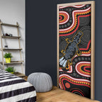 Indigenous Platypus Australia Door Cover Australian Aboriginal Art Proud