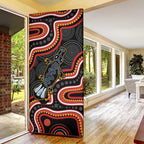 Indigenous Platypus Australia Door Cover Australian Aboriginal Art Proud