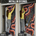 Indigenous Platypus Australia Door Cover Australian Aboriginal Art Proud