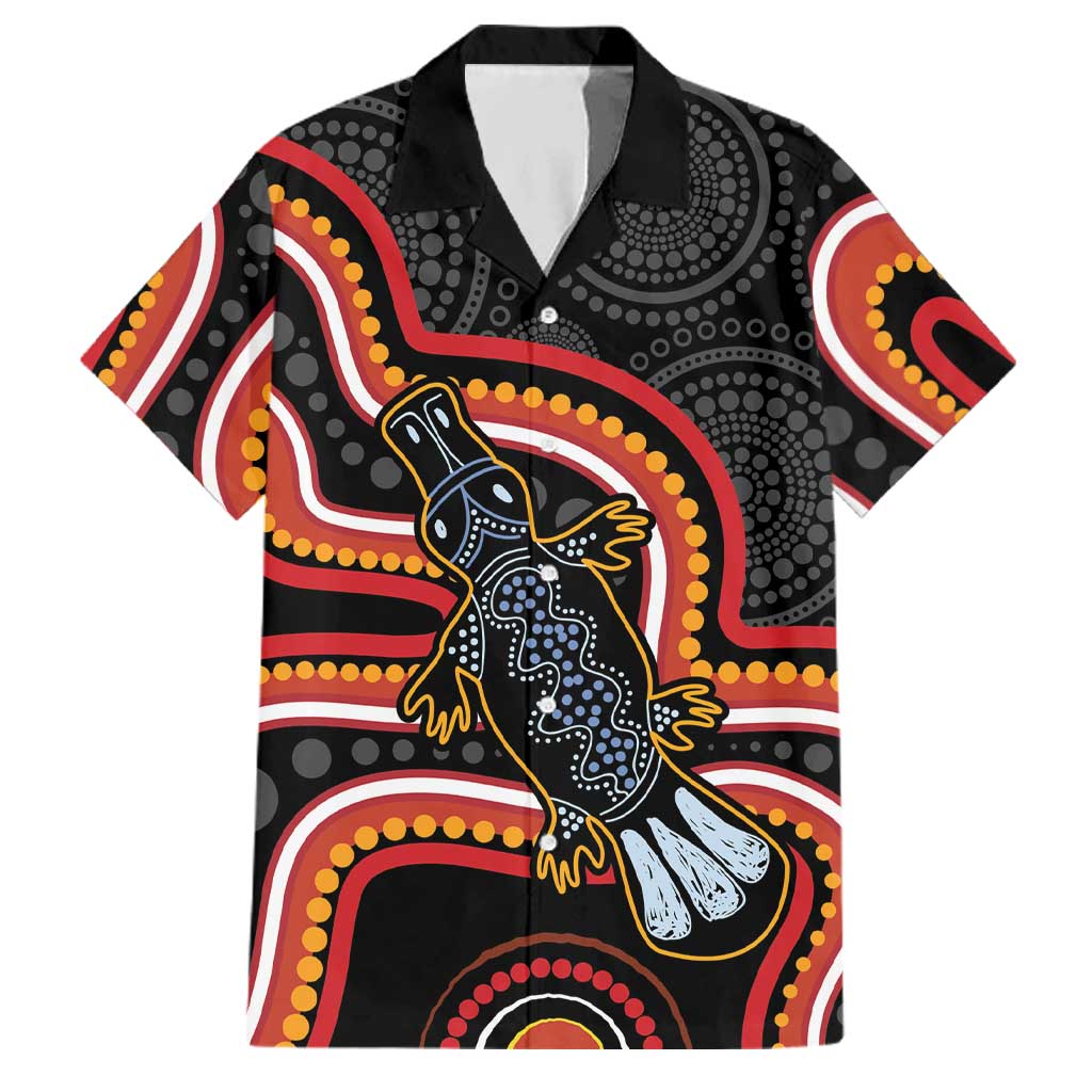 Indigenous Platypus Australia Family Matching Mermaid Dress and Hawaiian Shirt Australian Aboriginal Art Proud
