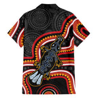 Indigenous Platypus Australia Family Matching Off Shoulder Maxi Dress and Hawaiian Shirt Australian Aboriginal Art Proud
