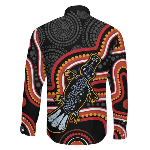 Indigenous Platypus Australia Family Matching Summer Maxi Dress and Hawaiian Shirt Australian Aboriginal Art Proud