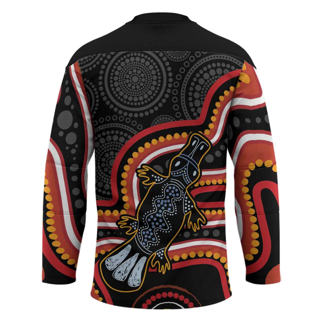 Indigenous Platypus Australia Hockey Jersey Australian Aboriginal Art Proud
