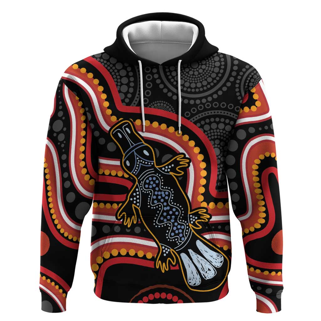 Indigenous Platypus Australia Hoodie Australian Aboriginal Art Proud