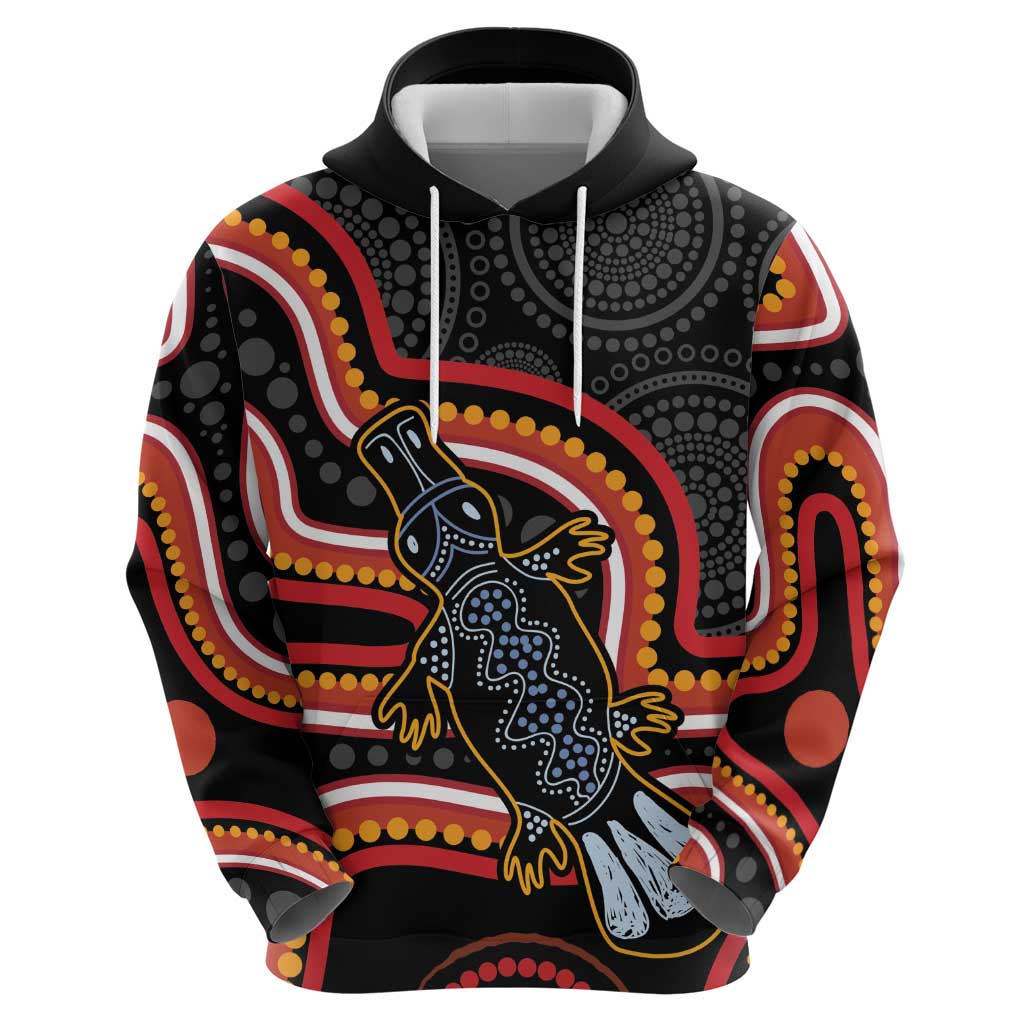 Indigenous Platypus Australia Hoodie Australian Aboriginal Art Proud