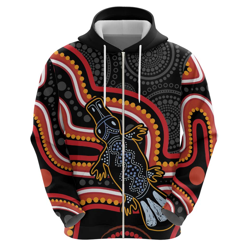 Indigenous Platypus Australia Hoodie Australian Aboriginal Art Proud