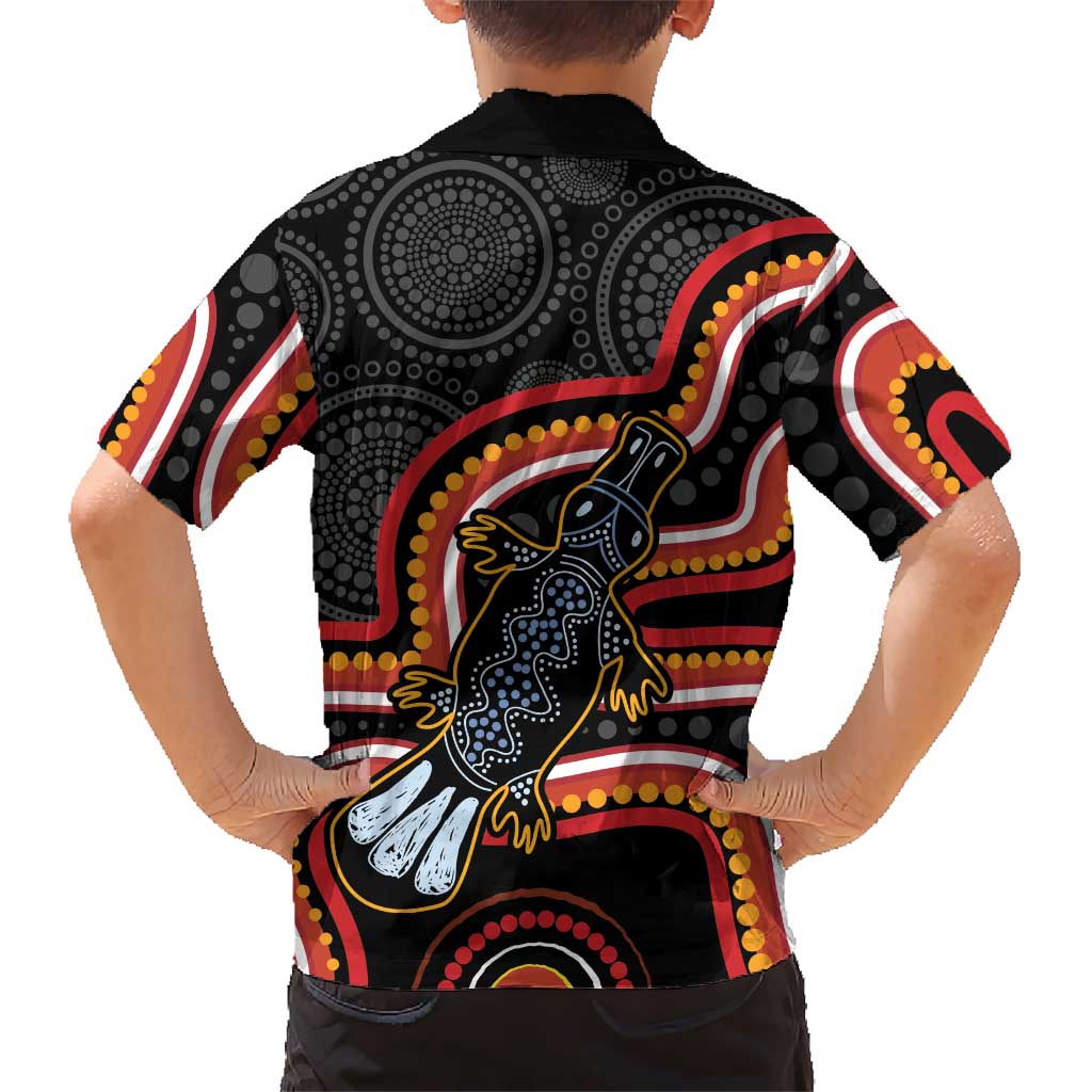 Indigenous Platypus Australia Kid Hawaiian Shirt Australian Aboriginal Art Proud