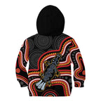 Indigenous Platypus Australia Kid Hoodie Australian Aboriginal Art Proud