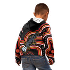 Indigenous Platypus Australia Kid Hoodie Australian Aboriginal Art Proud