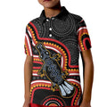 Indigenous Platypus Australia Kid Polo Shirt Australian Aboriginal Art Proud