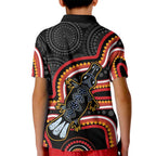 Indigenous Platypus Australia Kid Polo Shirt Australian Aboriginal Art Proud
