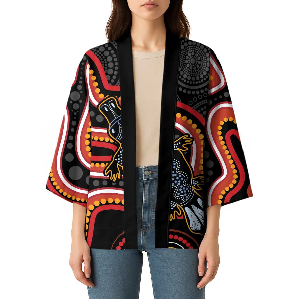 Indigenous Platypus Australia Kimono Australian Aboriginal Art Proud