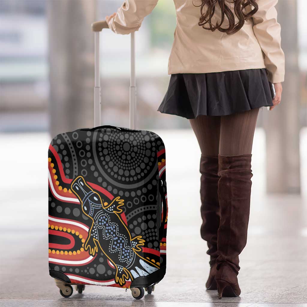Indigenous Platypus Australia Luggage Cover Australian Aboriginal Art Proud