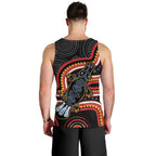Indigenous Platypus Australia Men Tank Top Australian Aboriginal Art Proud