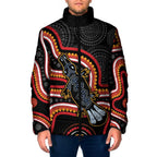 Indigenous Platypus Australia Padded Jacket Australian Aboriginal Art Proud