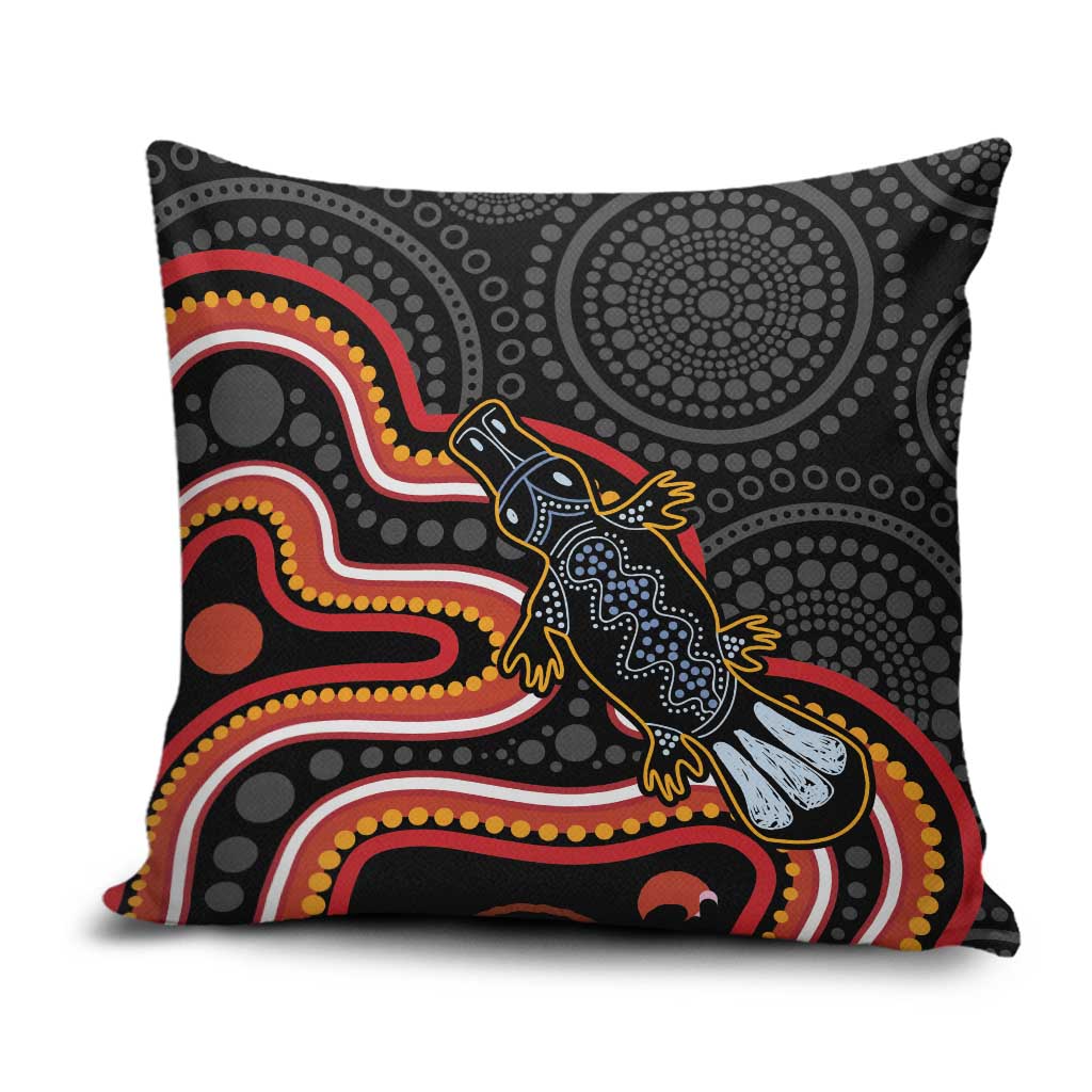 Indigenous Platypus Australia Pillow Cover Australian Aboriginal Art Proud