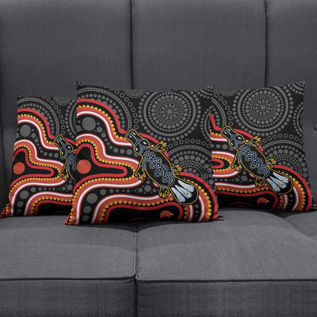 Indigenous Platypus Australia Pillow Cover Australian Aboriginal Art Proud