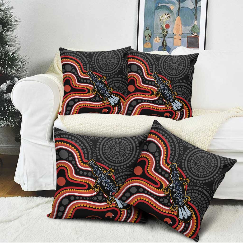 Indigenous Platypus Australia Pillow Cover Australian Aboriginal Art Proud