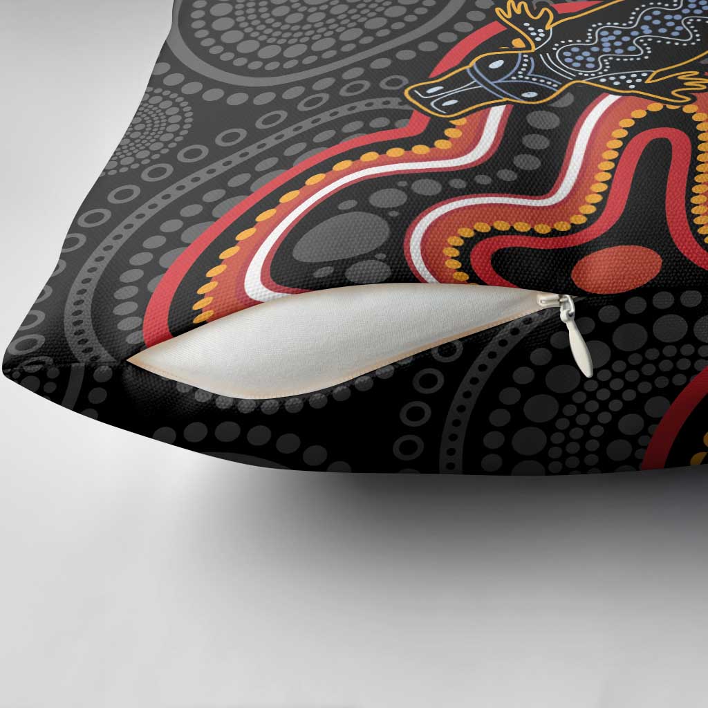 Indigenous Platypus Australia Pillow Cover Australian Aboriginal Art Proud