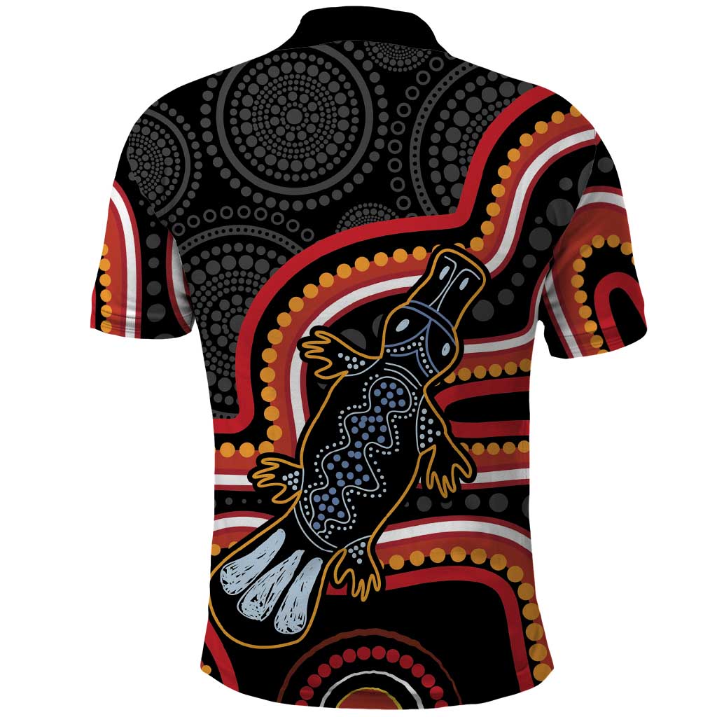 Indigenous Platypus Australia Polo Shirt Australian Aboriginal Art Proud
