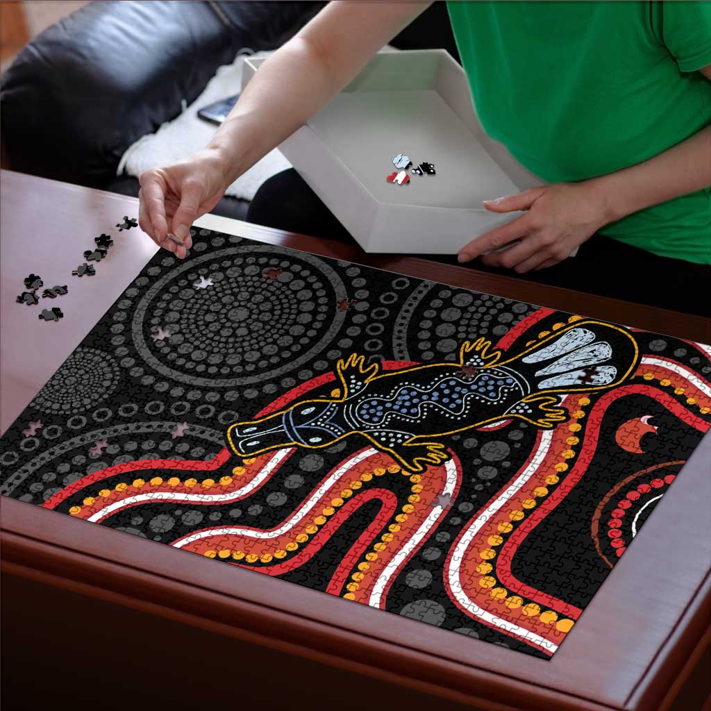 Indigenous Platypus Australia Puzzle Australian Aboriginal Art Proud