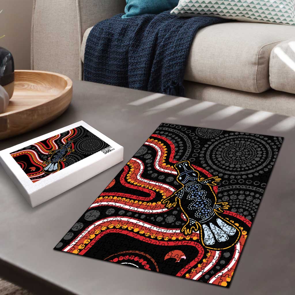 Indigenous Platypus Australia Puzzle Australian Aboriginal Art Proud