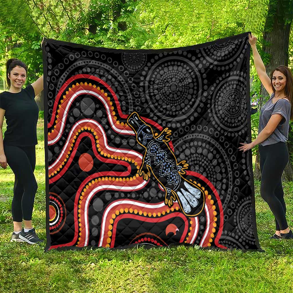Indigenous Platypus Australia Quilt Australian Aboriginal Art Proud