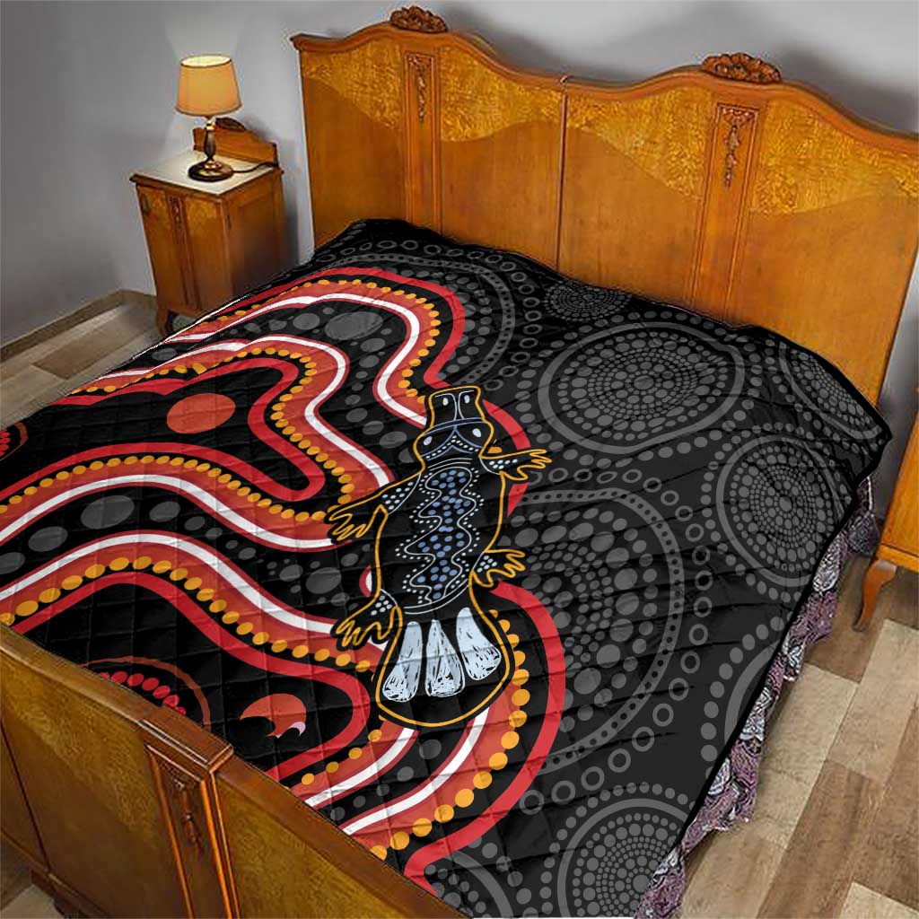 Indigenous Platypus Australia Quilt Australian Aboriginal Art Proud