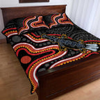 Indigenous Platypus Australia Quilt Bed Set Australian Aboriginal Art Proud